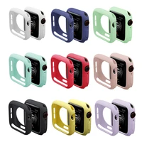 slim watch cover for apple watch case 6 se 5 4 3 2 1 42mm 38mm soft clear tpu screen protector colorful for iwatch 4 3 44mm 40mm