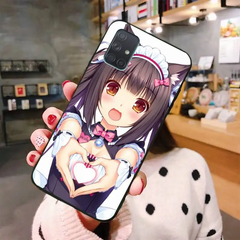 Nekopara Chocola Vanilla Cat Girl Phone Case For Samsung Galaxy A21S A01 A11 A31 A81 A10 A20E A30 A40 A50 A70 A80 A71 A51 5G | Мобильные