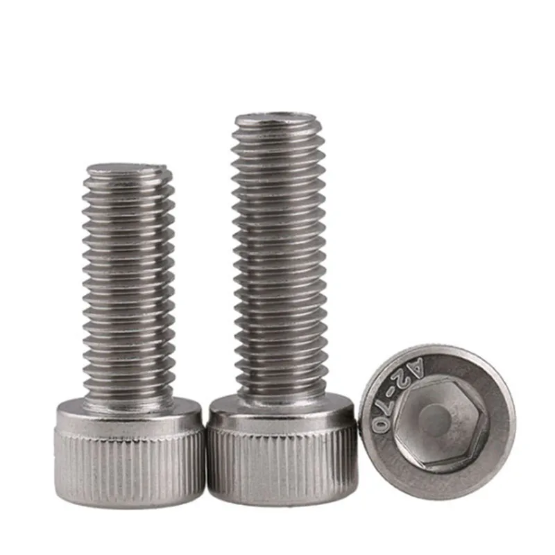 

M8 x 1.25 / 8mm 304 Stainless Steel SOCKET HEAD Caps Screws Allen Hex Socket Cap Head DIN 912 A2 / 70