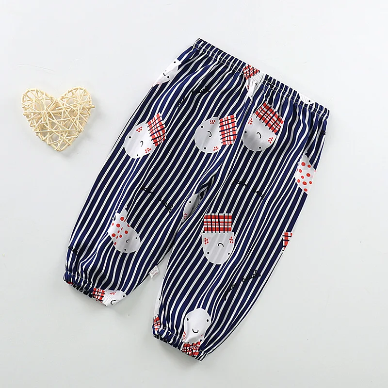 Летние детские брюки-шаровары для маленьких мальчиков и девочек брюки