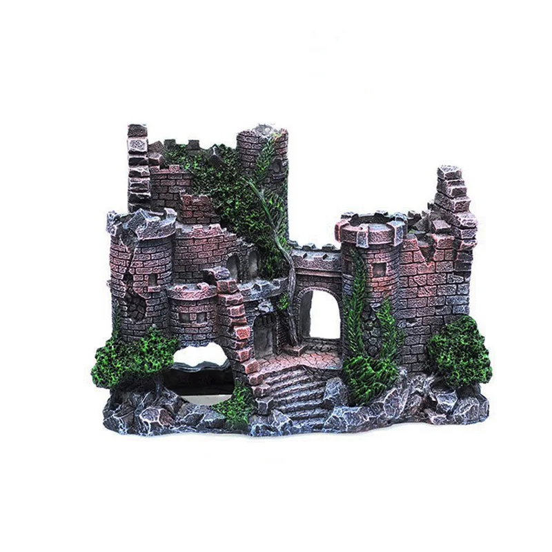 

Aquarium Moss Castle Decoration Fish Shrimp Shelter Hiding Cave Fish Tank Landscaping Aquascape Decor Aquarium Accessories