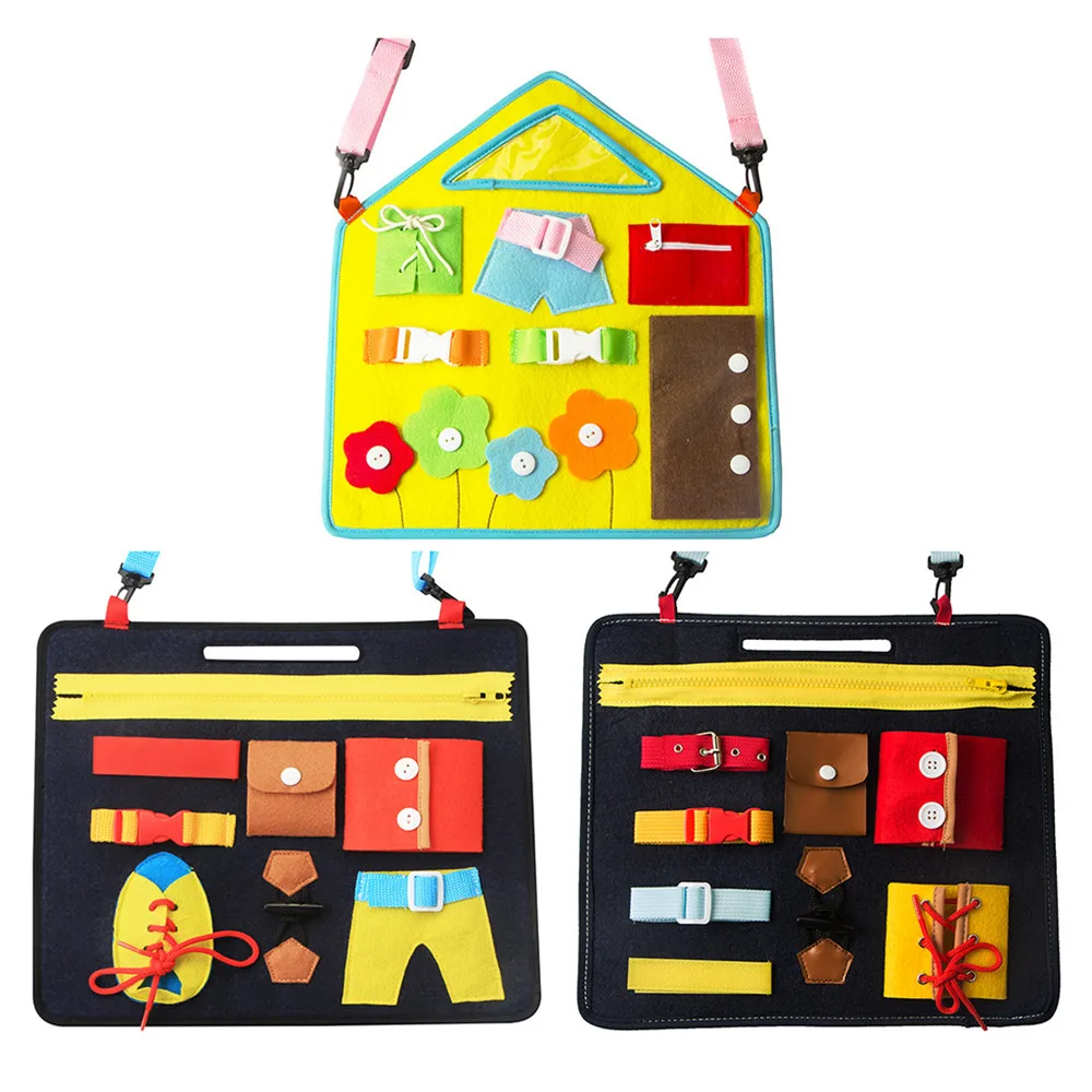 

Toddlers Busy Felt Board Baby Toys Basic Skills Activity Board Educational Learning Toys