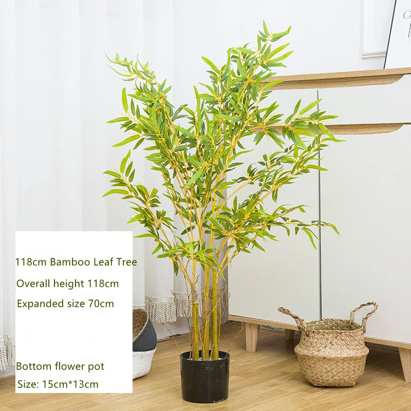 Planta Artificial grande con maceta para el hogar, Hotel, Campus, oficina, dise&ntilde;o de escena, decoraci&oacute;n de plantas falsas, novedad de 2022-3