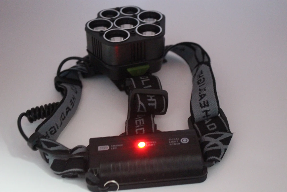 

8000 lumen USB 7 leds headlight headlamp 5xT6+2xR5 headlight 18650 waterproof fishing camping Powerful torch head light