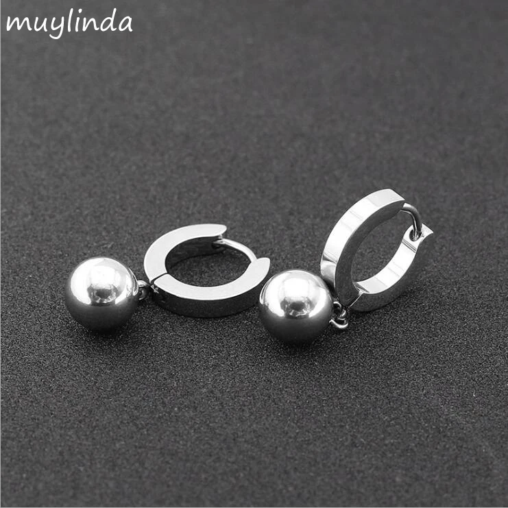 Маленькие серьги кольца в стиле панк из нержавеющей стали Очаровательные бусы