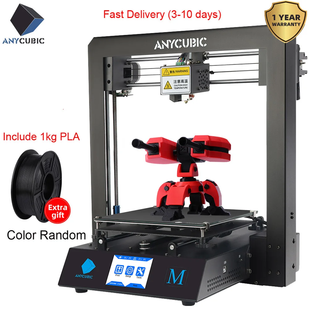Anycubic I3 Мега 3d принтер полная металлическая рамка ультрабраз платформа Настольный филаментный экструдер комплект дешевые 3d принтеры FDM 3d Drucker