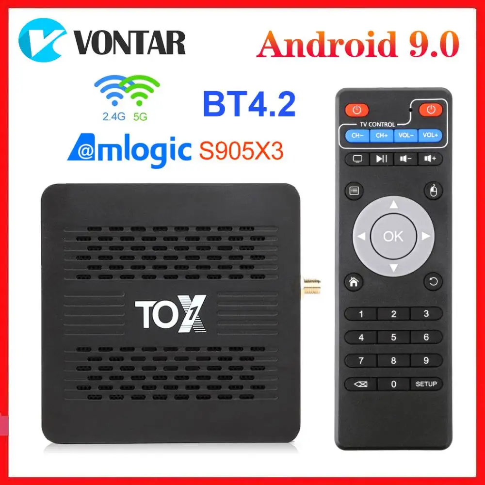 ТВ приставка TOX1 на Android 1000 4 + 32 ГБ 4K 9 0 м|ТВ-приставки и медиаплееры| |