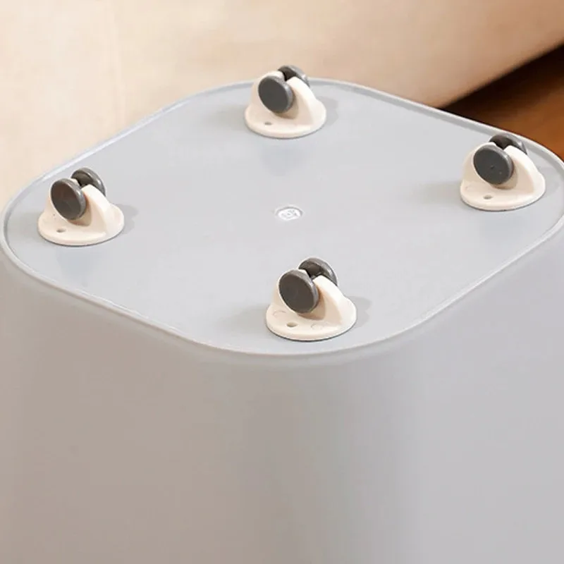 4pcs Adhesive Pulley Storage Box Trash Can Self-adhesive Home No Noise Scratches Wheels | Обустройство дома