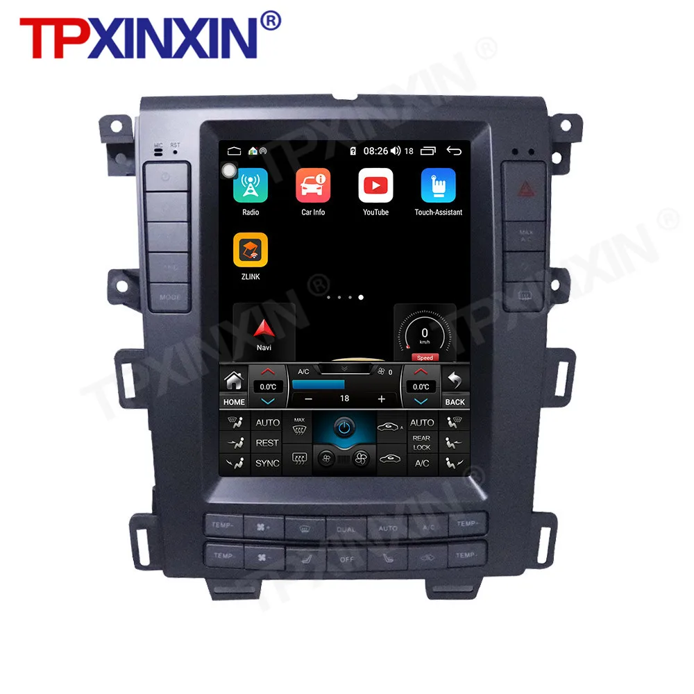 구매 무선 카플레이 4G + 64G 안드로이드 Ford Edge 2012-2014 자동차 멀티미디어 플레이어 자동 라디오 테이프 레코더 GPS 네비게이션 DSP IPS