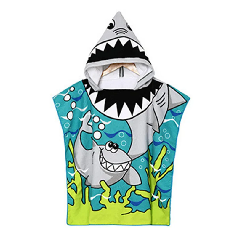 Полотенце с капюшоном из микрофибры быстросохнущее детское банное полотенце