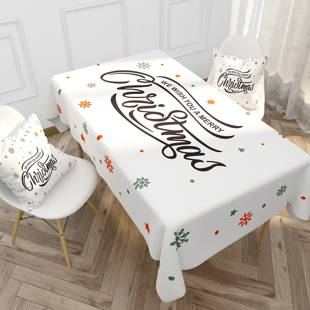 2020 Рождественская скатерть INS мультяшная прямоугольная пятнистая для вечерние