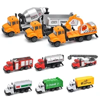 children pull back alloy car fire extinguishing truck model vehicle toy gift