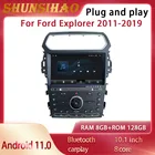 Автомагнитола ShunSihao с GPS Навигатором для 10,1 дюймового Ford Explorer 2011-2019, видеоплеер для CarPlay, мультимедийный плеер автоматический