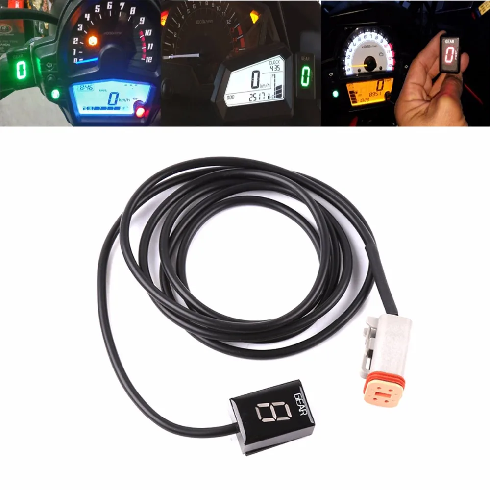 

Motorcycle 1-6 Level Gear Indicator Digital Gear Meter For HARLEY Softail 1450 iniezione Dyna 1450 iniezione Twin cam 1450