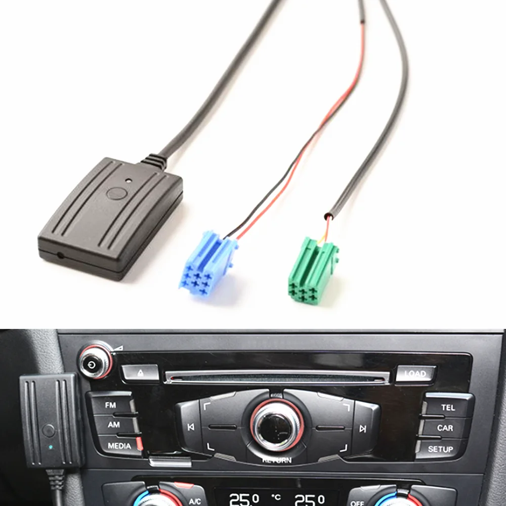 Bluetooth 5 0 автомобильный комплект телефонных звонков Handsfree 8 + 6 Pin MINI ISO Штекер кабель