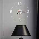3d Diy римские цифры акриловая зеркальная настенная наклейка часы домашний декор роспись наклейки часы Наклейка для Дома кухни гостиной комнаты D E5d9