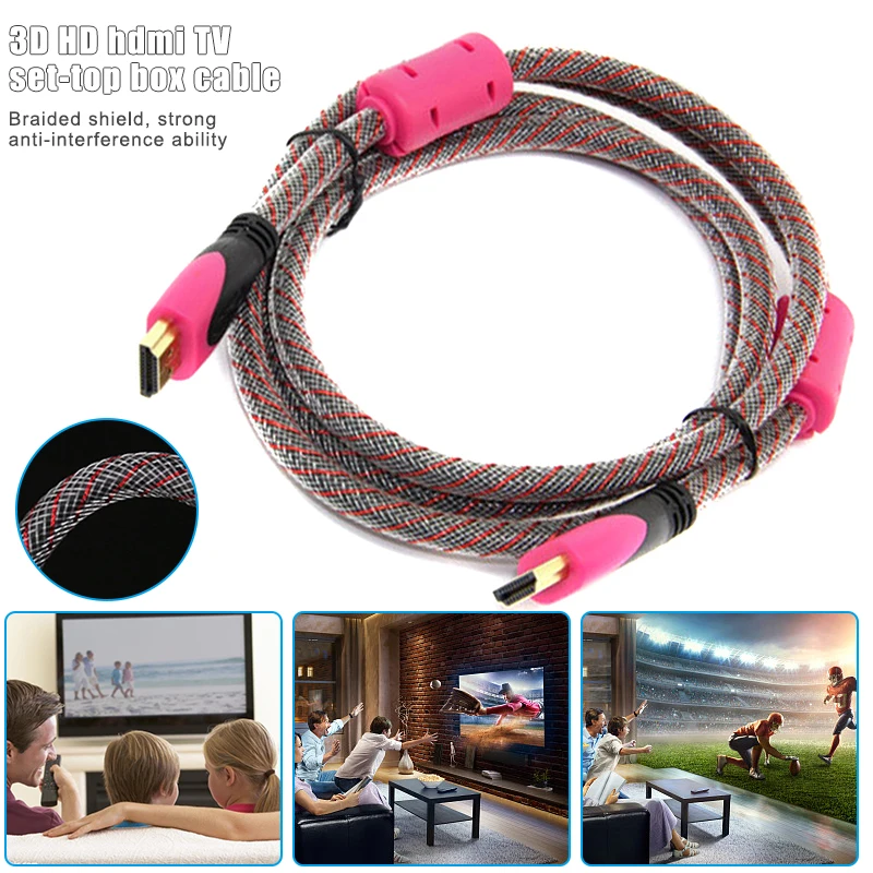 High Speed Gold Plated Male to Plug HDMI HD TV PC Cable Network 1080p 3D xk88 |