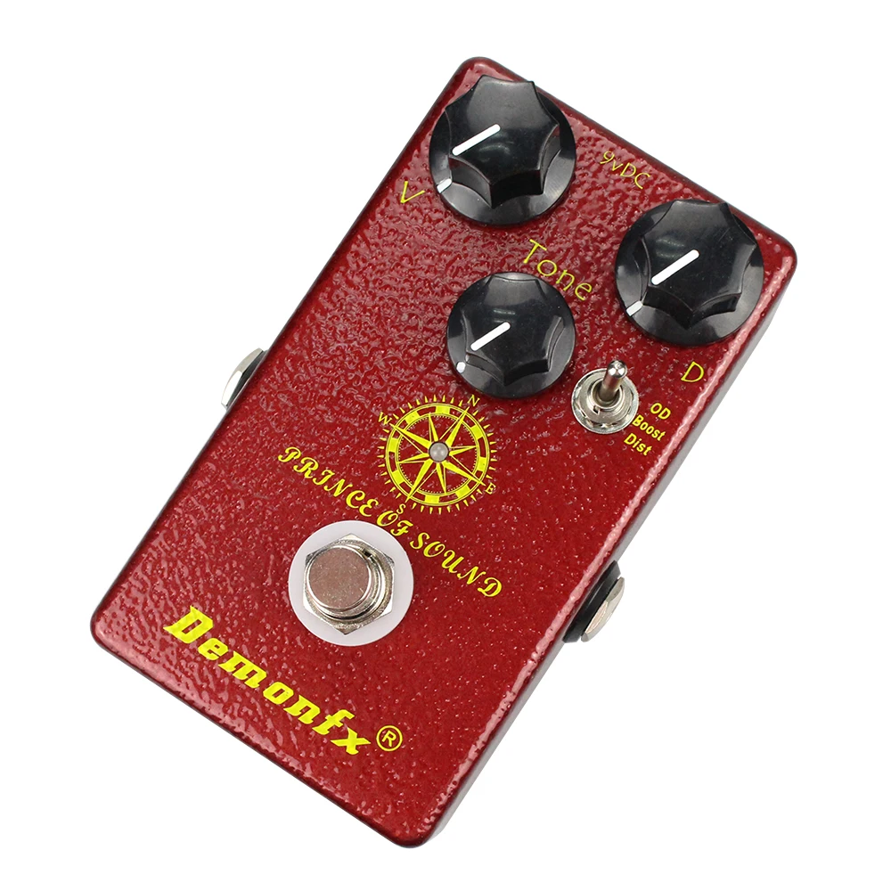 Príncipe de Som Príncipe de Tom Alta Qualidade Nova Demonfx Efeito Guitarra Pedal Overdrive Impulso Distorção