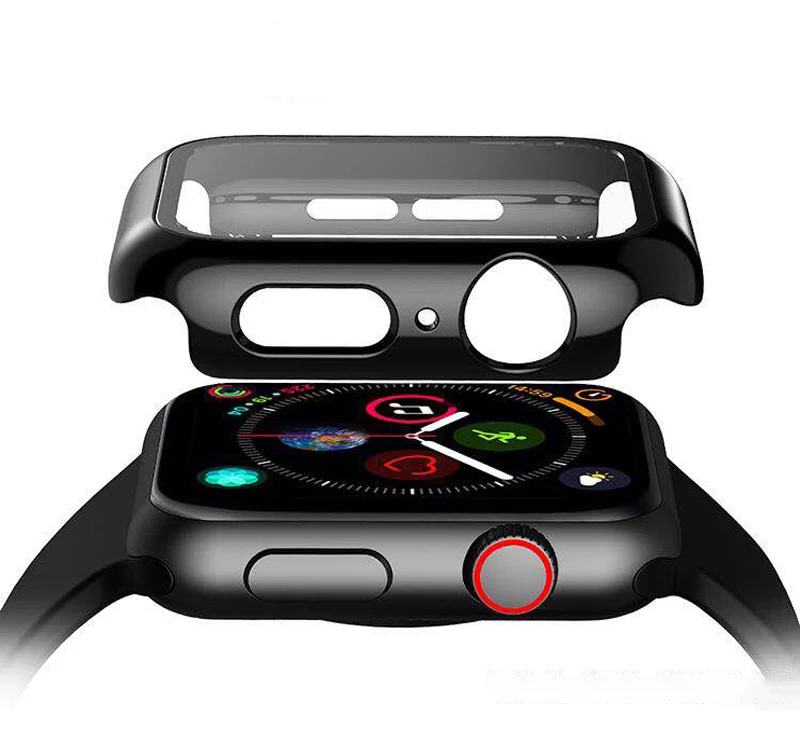 Чехол+ Защитная пленка для Apple watch band 44 мм 40 мм 42 мм 38 мм Гидрогелевая пленка оболочка защита iwatch 4 3 2 1 Аксессуары