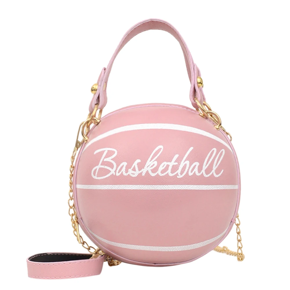 

Personality women's bag pu leather basketball bag 2021new ball purses teenager girls shoulder bags crossbody chain hand bags