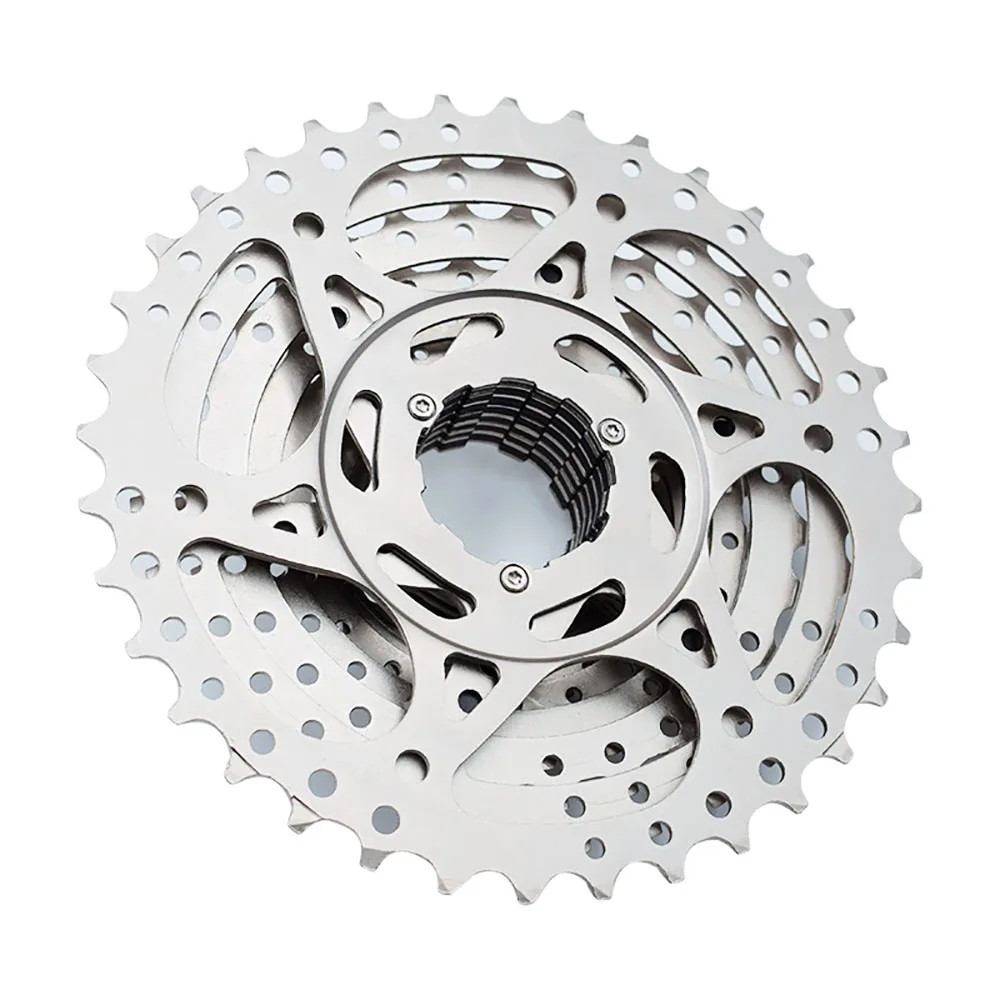 MTB велосипедная кассета маховик 10 speed11-36T Серебряная велосипедная кассета маховик 10S 10V CNC сталь никелированная запчасти для велосипеда