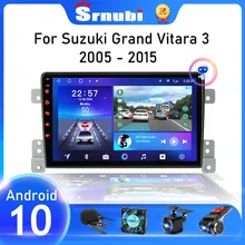 Srnubi Android 10 Car Radio for Suzuki Grand Vitara 3 2005 2012 2013 2014 2015 Multimedia Player Navigation GPS 2 Din Stereo DVD