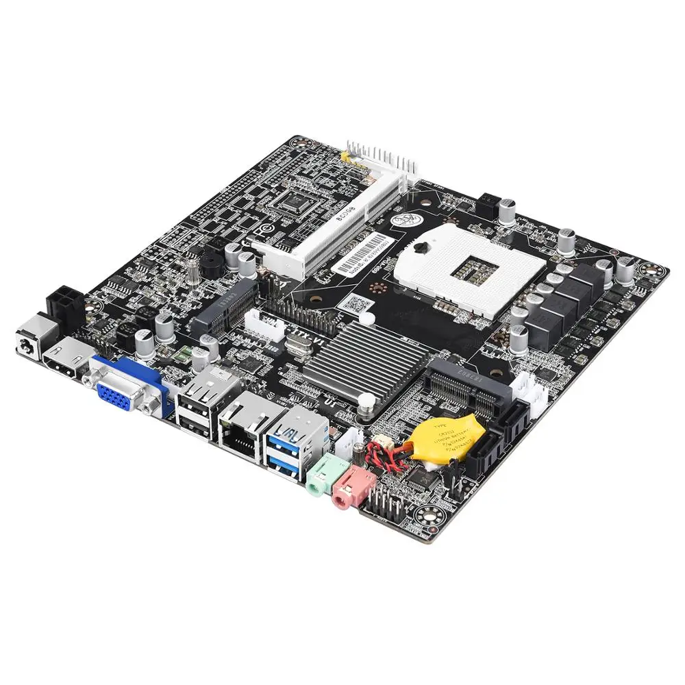 JINGSHA HM65 988 ultra thin aio компьютерная материнская плата mini itx системная для i3 i5 i7