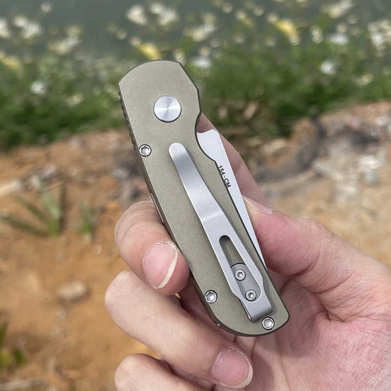 

USA Protech Folding Knife EDC Automatic Knife Outdoor Hunting Knife Camping Survival Tools