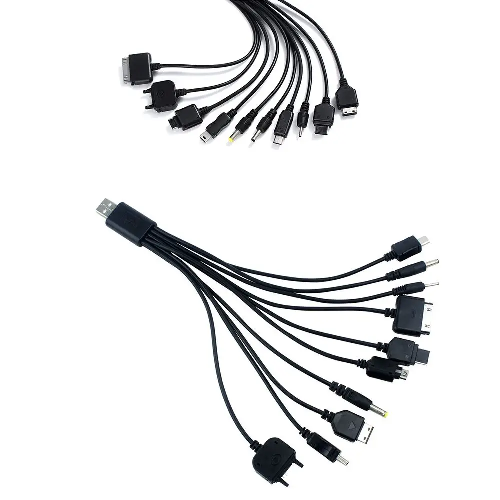 

10 In 1 Universal USB Charger Usb Cable Multifunction Charging Sync Cord Multi Pin Cable Charger USB Adapter Cable Data Wire
