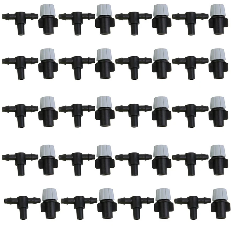 

40pc Sprinkler Heads Nozzle +Tee Joints Set for Garden Mist Watering Irrigation