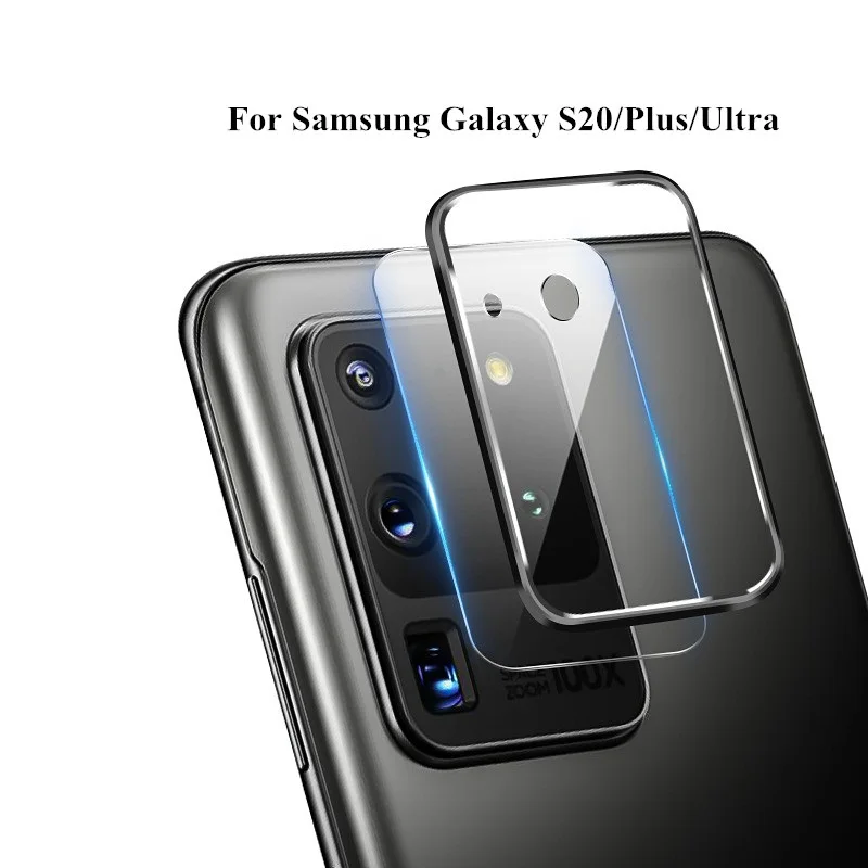 Металлическое защитное кольцо + закаленное стекло для Samsung Galaxy S20 PLUS защита экрана