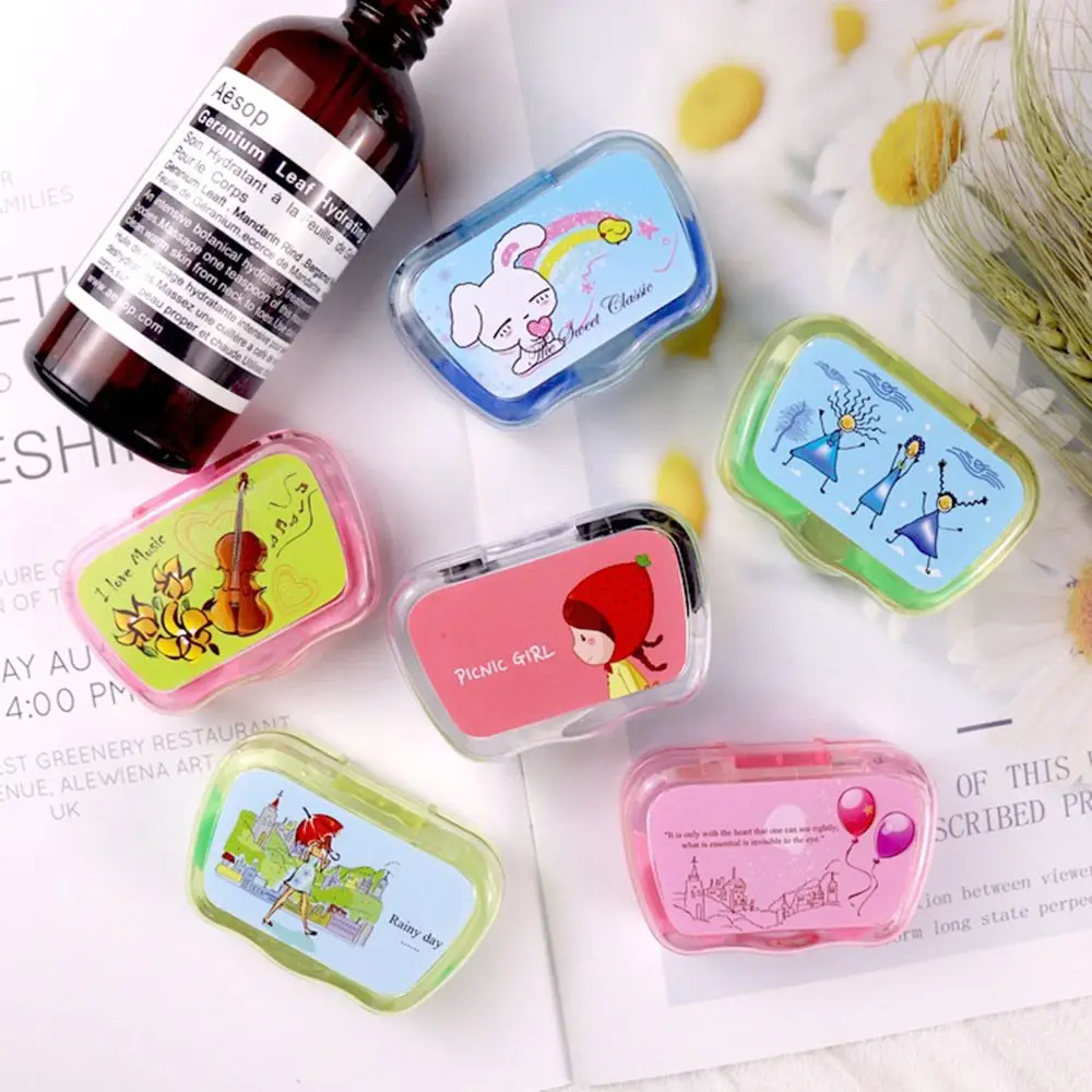 Новый цветной чехол для контактных линз с зеркалом Женская цветная коробка