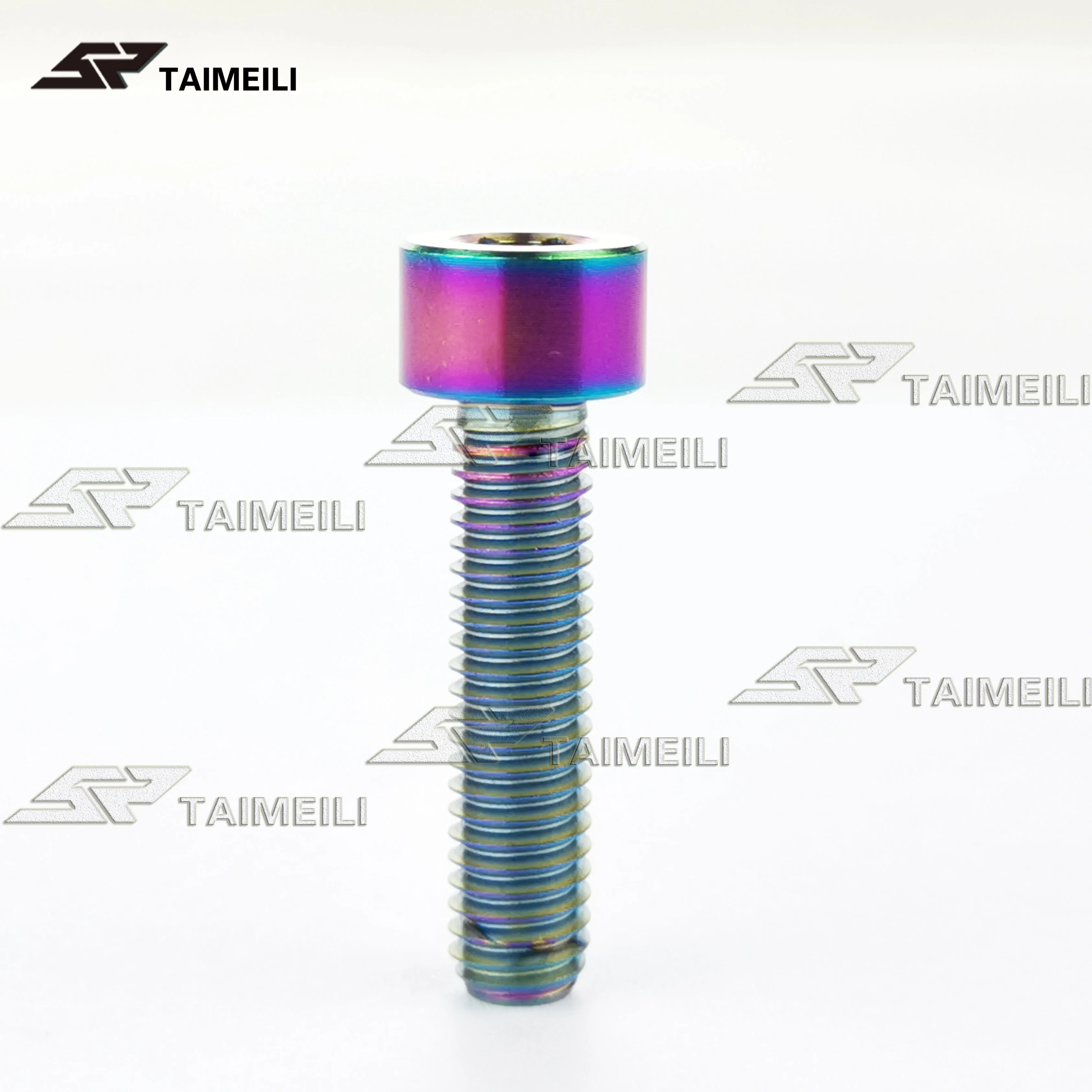 Rainbow color Титан болт с цилиндрической головкой M6* 12/15/25/30/35/40/50/55/60/65/70 мм Запасные Винты для велосипедов и мотоциклов - Цвет: Rainbow color