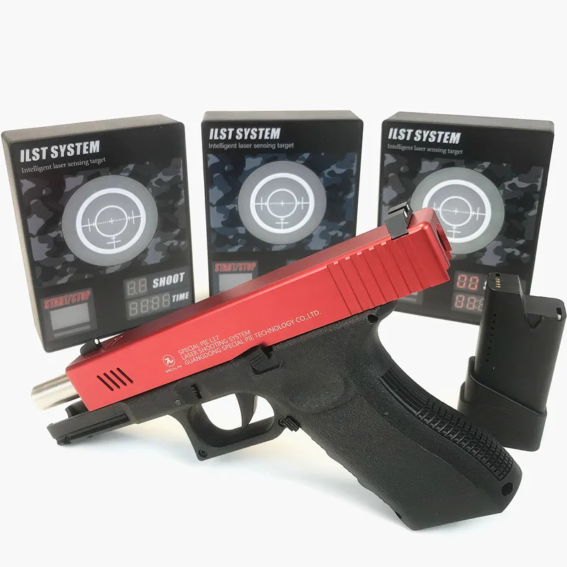 Multi-function laser shooting training set comes with sound, timing and counting functions for IPSC IDPA shooting training