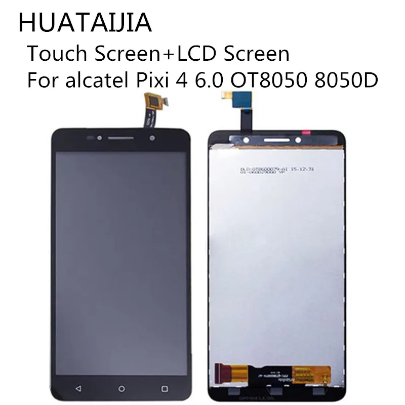 ЖК-экран для alcatel Pixi 4 6 0 OT8050 8050D сенсорный экран дигитайзер сенсор с ЖК-дисплеем