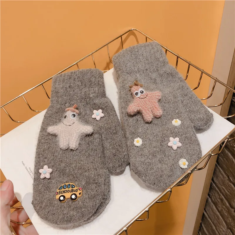 Перчатки оригинальный дизайн Морская звезда цветок милые студенческие