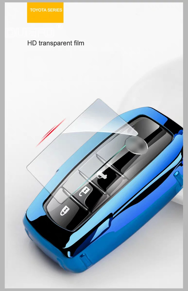 

TPU Car Auto Remote Key Case Cover Shell for Toyota Camry Highlander Crown Corollar Reiz Levin Car Key Chain Ring Accessories