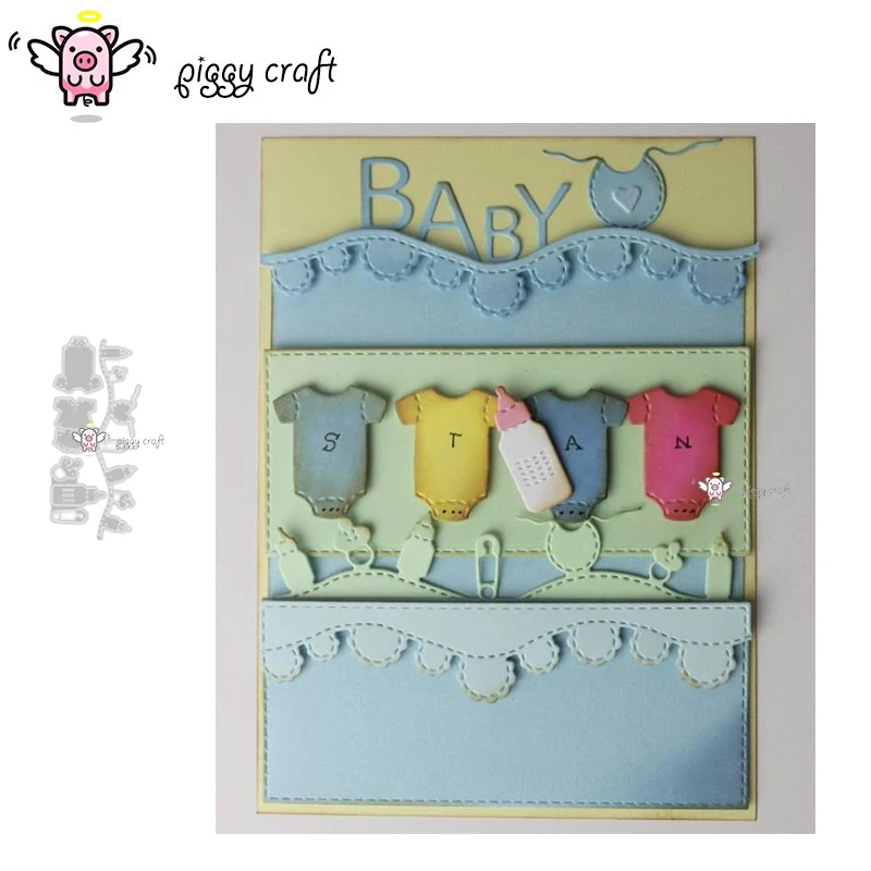 Металлические Вырубные штампы для Детской бутылки одежды булавки скрапбукинга