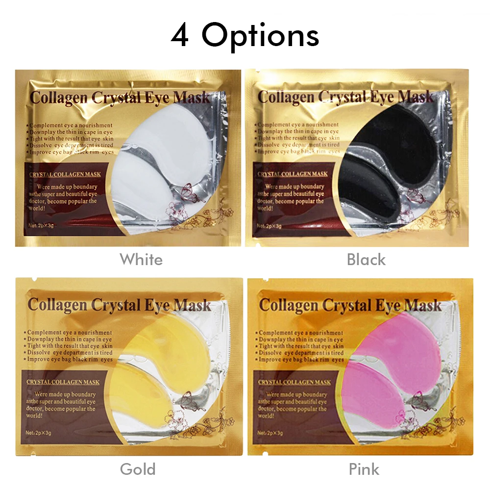 1 пара маска для глаз накладки коллаген кристалл гелевые под глазами увлажнения