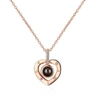 Ожерелье женское из серебра 100 пробы с памятью я люблю тебя на 925 пробы языках