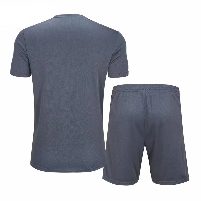 Рубашка для взрослых шорты футболка Джерси комплекты тренажерного зала короткий