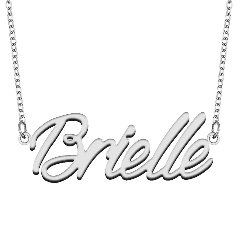 Brielle Custom Name Necklace Customized Pendant Choker Personalized Jewelry Gift for Women Girls Friend Christmas Present
