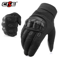 touchscreen motorcycle rubber hard knuckle full finger gloves protective gear driving motocross motorbikes cycling racing riding