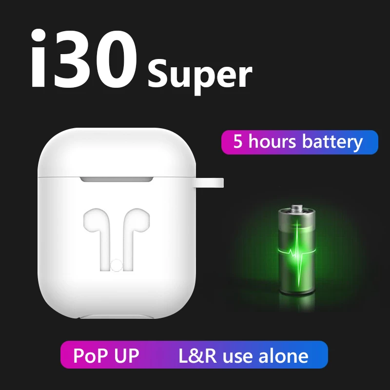 I30 TWS Беспроводная bluetooth-гарнитура 5,0 Touch PK 11 12 13 14 15 16 17 18 19 20 30 w1 чип 1:1 беспроводные bluetooth-наушники tws airdots мобильные наушники для смартфона vv