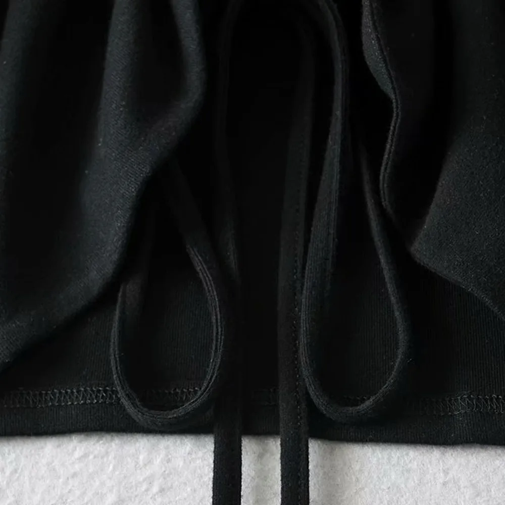 

2021 wholesale latest design lace-up women's sexy hollow women's vest T-shirt