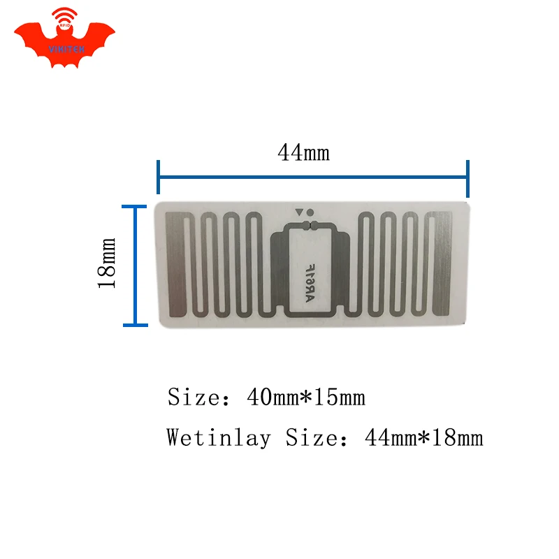 RFID наклейка UHF tag impinj MonzaR6 AR61F EPC 6C влажная инкрустация 915mhz868m860-960MHZ 500 шт. Бесплатная