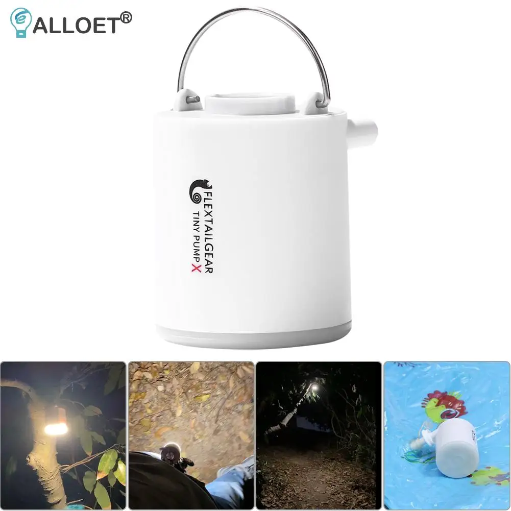 

Mini Electric Air Pump Multifuctional Outdoor Lighting 3 Modes Camping Lamp Portable Lantern Inflatable Pump USB Charging Torch