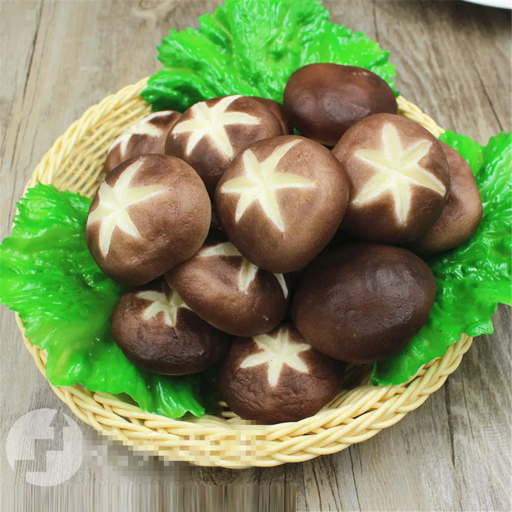 

simulation fake vegetables props lentinus edodes Shiitake needle Enoki Mushroom dried mushroom swamm model artificial vegetables