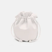 small universe cortical bucket bags mini retro contracted design drawstring tie white fashion bag simple 2021 mobile phone bag