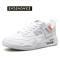 new thick sports shoes comfortable men s vulcanized shoes fashion sports shoes lovers breathable walking shoes gray casual pu